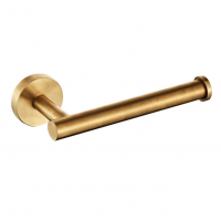 Bathroom Metal Wall Mounted Brushed gold toilet roll paper Towel Holder